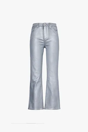 Paige Claudine Straight-leg Mid-rise Stretch-woven Jeans