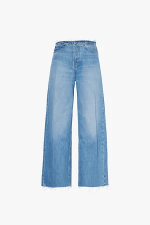 Frame Le Low Baggy Wide-leg Low-rise Recycled-denim Jeans
