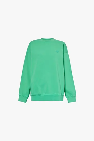 The Couture Club Logo-embroidered Cotton-jersey Sweatshirt