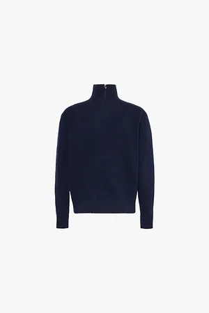 THE ELDER STATESMAN High-neck Relaxed-fit Cashmere Jumper