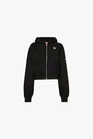 Kenzo Lucky Tiger Embroidered Regular-fit Cotton-jersey Hoody