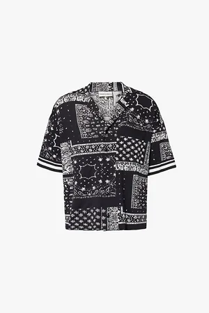 The Couture Club Paisley Relaxed-fit Knitted Shirt