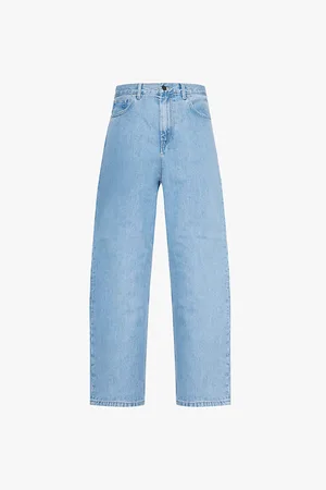 Carhartt Brandon Brand-patch Wide-leg High-rise Denim Jeans