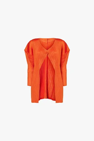 PLEATS PLEASE ISSEY MIYAKE July Open-front Pleat Knitted Cardigan