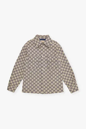 Gucci Blazer Caban Spread-collar Cotton-blend Jacket 8-12 Years