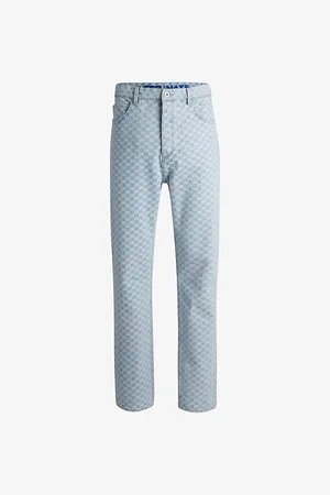 HUGO BOSS Graphic-print Relaxed-fit Denim Jeans