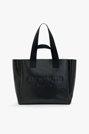 AllSaints Izzy Logo-print Leather Tote Bag