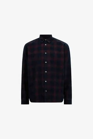 AllSaints Daybreaker Logo-embroidered Checked Organic-cotton Shirt
