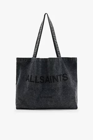AllSaints Underground Logo-print Cotton Tote Bag