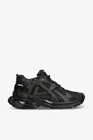 Balenciaga Runner Logo-printed Matte Mesh and Faux-leather Low-top Trainers