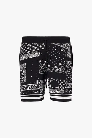 The Couture Club Paisley Regular-fit Knitted Shorts