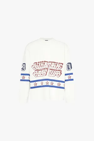 Billionaire Boys Club Hockey Graphic Print Relaxed-fit Woven Top