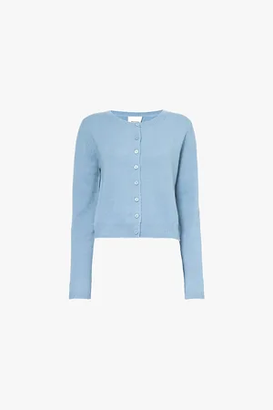 Reformation Clara Round Neckline Recycled Cashmere-blend Cardigan