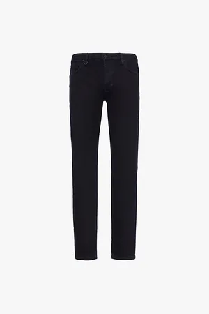 NEUW Lou Brand-patch Straight-leg Slim-fit Stretch-denim Blend Jeans