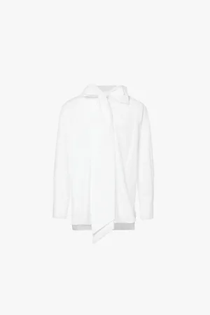 Simone Rocha Easy Long-sleeves Regular-fit Cotton-poplin Shirt