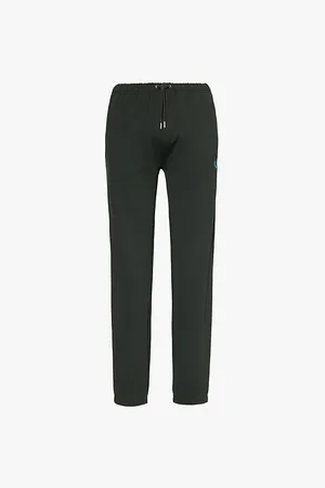 Fred Perry Classic Welt-pockets Straight-leg Regular-fit Cotton-jersey Jogging Bottoms