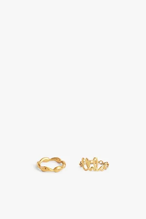 Chloé Chloé Iconic Double Brass Rings