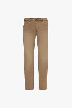 NEUW Lou Brand-patch Straight-leg Slim-fit Stretch-denim Jeans