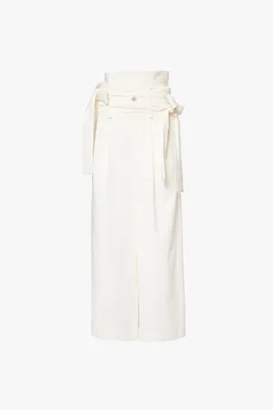 Issey Miyake Enclothe Pleat-front Wide-leg Woven Trousers
