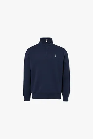 Ralph Lauren Brand-embroidery High-neck Regular-fit Cotton and Recycled-polyester Sweatshirt