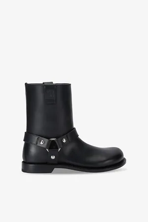 Loewe Campo Brand-anagram Calf-leather Biker Boots
