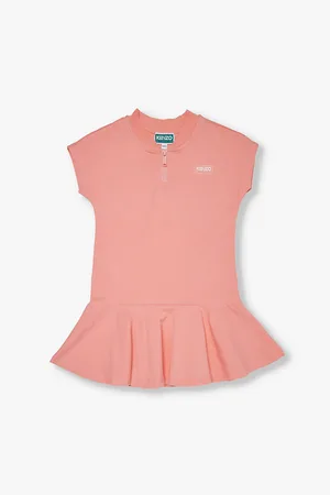 Kenzo Logo-print Zipped Stretch-cotton Mini Dress 2-14 Years