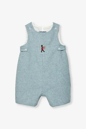 FrenchTrotters Archie Guardsman Graphic-embroidered Woven Romper 1 Month - 4 Years