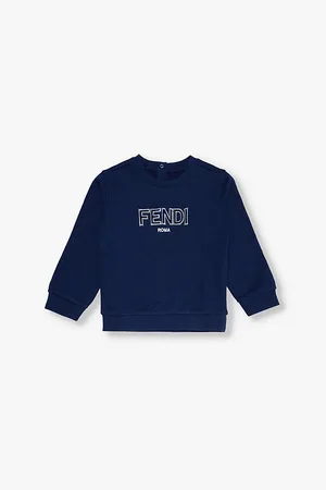 Fendi Logo-appliqué Crewneck Cotton Sweatshirt 9-24 Months