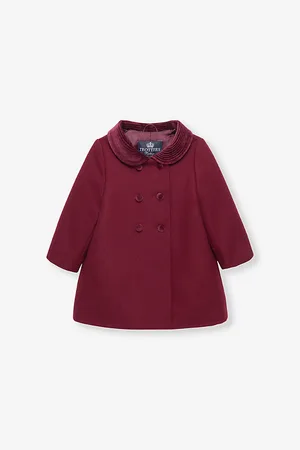 FrenchTrotters Double-breasted Peter Pan-collar Wool Coat 6-24 Months