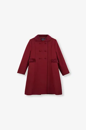 FrenchTrotters Double-breasted Peter Pan-collar Wool Coat 2-11 Years