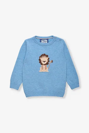 FrenchTrotters Baby Augustus Graphic-intarsia Knitted Jumper 3-24 Months