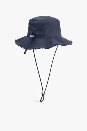 Jacquemus Le Bob Artichaut Script-hardware Large-brim Cotton Bucket Hat