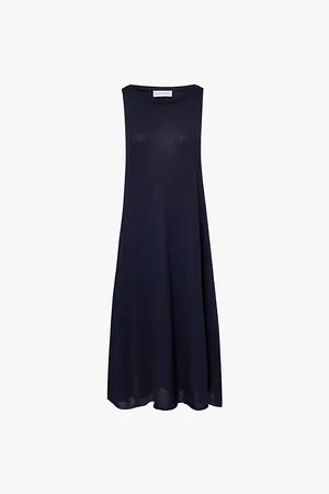 EXTREME CASHMERE Mia Sleeveless Cashmere Midi Dress
