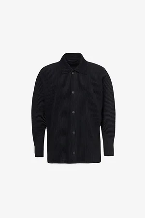 Issey Miyake Pleated Relaxed-fit Knitted Shirt