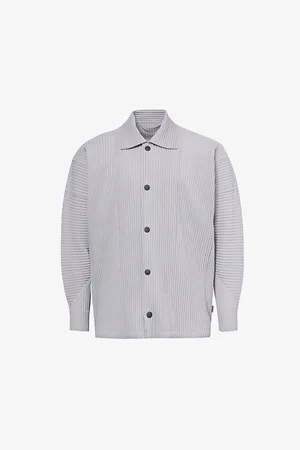 Issey Miyake Pleated Relaxed-fit Knitted Shirt