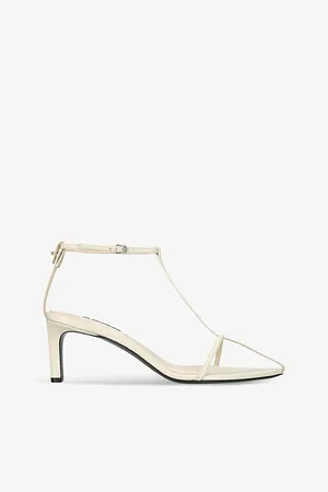Jil Sander Cadged Pointed-toe Calf-leather Kitten Heels