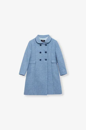 FrenchTrotters Double-breasted Collared Wool Coat 2-11 Years