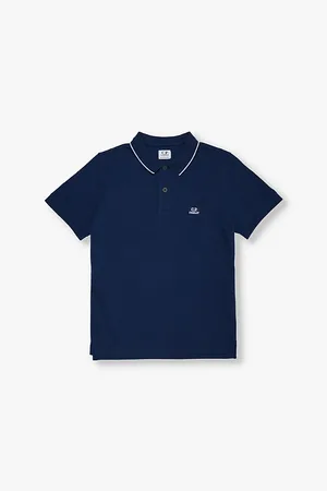 C.P. Company Brand-patch Short-sleeve Cotton-pique Polo Shirt 10-14 Years