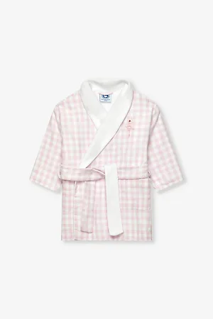FrenchTrotters Margot Ballerina Gingham-print Cotton Robe 1-11 Years