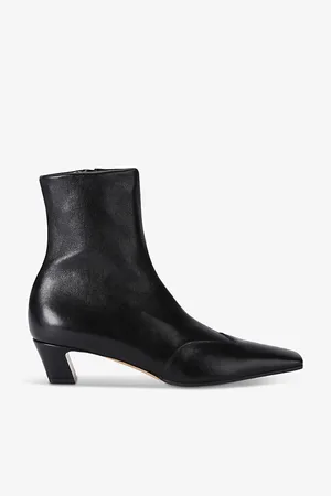 Khaite The Nevada Western Lambskin-leather Mid-calf Boots
