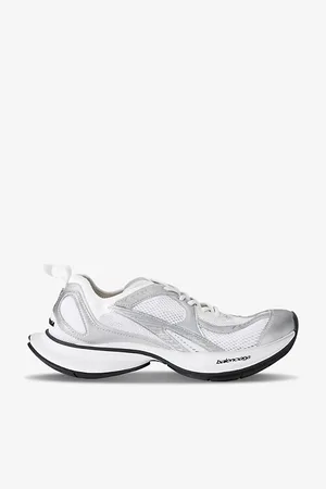 Balenciaga Circuit Logo-embossed Leather and Mesh Low-top Trainers