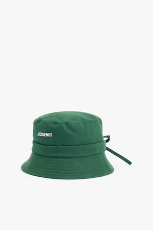 Jacquemus Le Bob Gadjo Script-hardware Cotton Bucket Hat