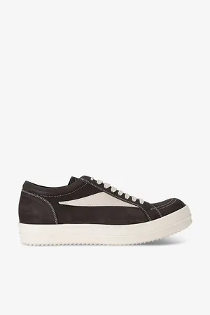 Rick Owens Vintage Contrast-stitch Suede Low-top Trainers