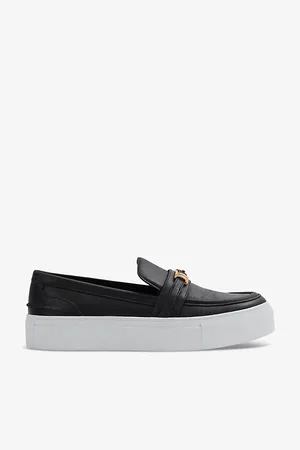 Reiss Adelina Hardware-embellished Low-top Leather Loafer Trainers