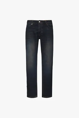 NEUW Ray Brand-patch Straight-leg Regular-fit Stretch-denim Jeans