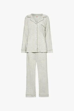 Eberjey Gisele Graphic-print Stretch-jersey Pyjamas