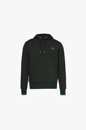 Fred Perry Tipped Brand-embroidery Regular-fit Cotton-jersey Hoody