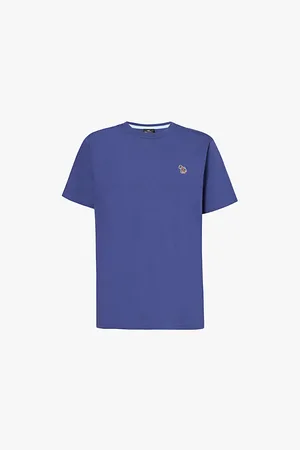 Paul Smith Zebra-patch Crew-neck Regular-fit Organic-cotton T-shirt