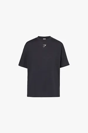 GymShark Gs Power Brand-print Oversized-fit Cotton-jersey T-shirt