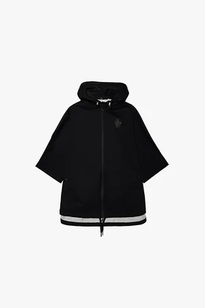 Moncler Vorassay Drawstring-hood Shell Cape